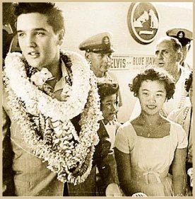 Elvis arrives for 1961 Arizona Memorial concert